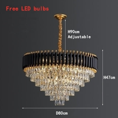 Nordic Creative Crystal Living Room Chandelier