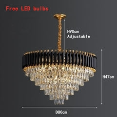 Nordic Creative Crystal Living Room Chandelier