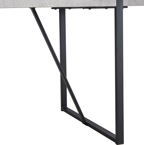 Modern Dining Table Rectangular Dinner Table, Easy Assembly,