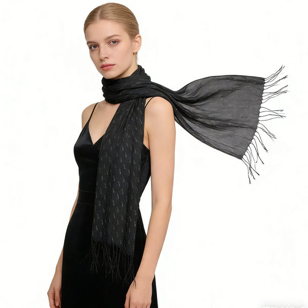Elegant Abstract Evening Scarf