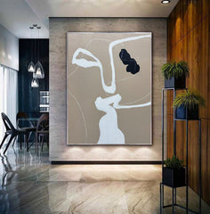 Handmade Oil Painting Canvas Wall Art Decoration Modern Minimalist Abstract For Home Living Room Dining Room Decor Rolled Frameless Unstretched Painting