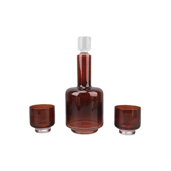 Modern Light Luxury Glass Wine Decanter Cold Water Bottle Decoration Living Room Coffee Table
