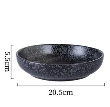 Japanese Ceramic Deep Plate Bowl