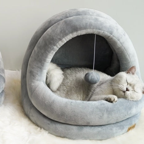 High Quality Round Plush Cat Bed