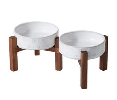 Ceramic Elevated Anti-spill Food and Water Cat & Dog Bowl