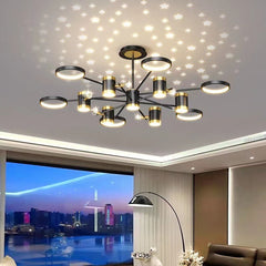 Light Luxury Chandelier Nordic Star Lamp Combination