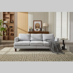 Comfortable Sectional Sofa Easy Assembly & Comfy Cushion,Light Green