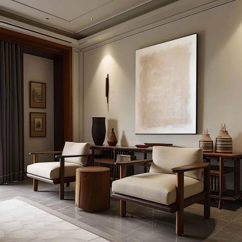 Handmade Oil Painting Canvas Wall Art Decoration Modern Abstract Wabi-Sabi Style Minimalist For Home Decor Rolled Frameless Unstretched Painting