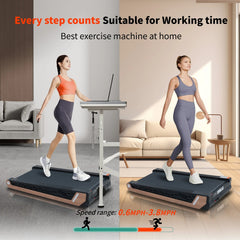 8 Incline Walking Pad Treadmill  Portable Compact Treadmills Under Desk Treadmill,  Incline Treadmills For Home Office, Upright Stand, 2.55HP Portable Treadmill With 220 Lbs Capacity LED Display.