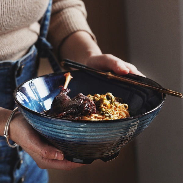 bowl tableware Retro Salad Bowl Personality Tableware