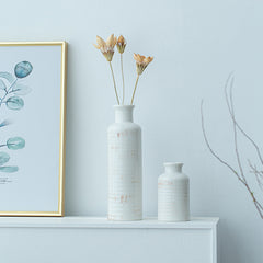 Simple Style Retro Ice-cracking Ceramic Small-mouth Vase