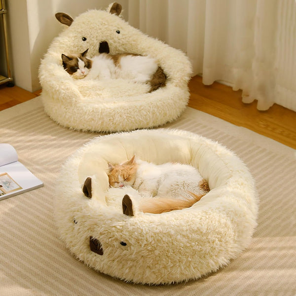 Alpaca Design Pet Bed For Small Medium Large Dogs Cats Calming