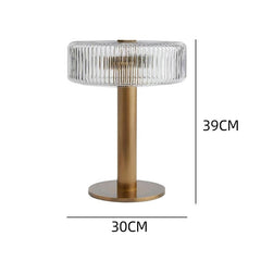 Light Luxury Glass Bedside Lamp