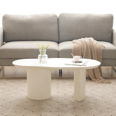 White Wooden Painted Coffee Table