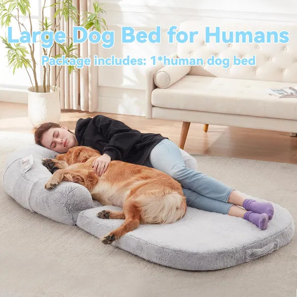 Large Dogs Foldable Plush Washable Dog Bed