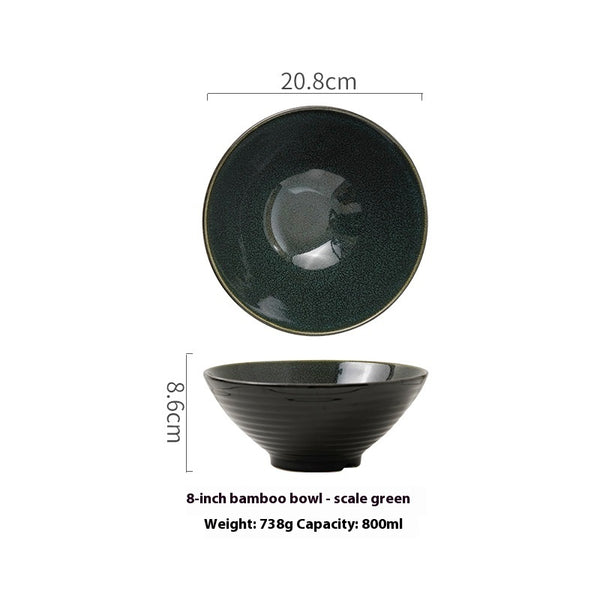 bowl tableware Retro Salad Bowl Personality Tableware