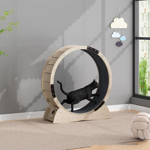 Cat Wheel Treadmill Roller Large for Stimulation and Weight Loss Exercise