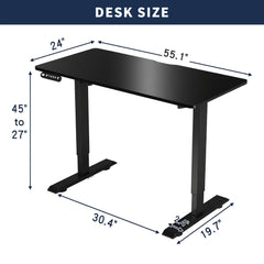 Electric Standing Computer Table Gaming Desk