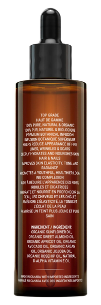 Canadian Grace Vitamin E Face Oil | 70,000 IU with 7 Organic Oils - Skin Barrier Support & Recovery For Dry, Stressed & Overworked Skin