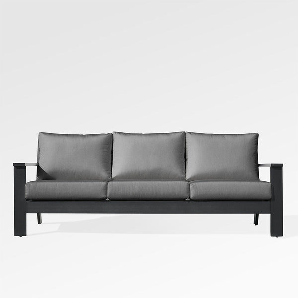 Magnolia Black Aluminum Sofa with Sunbrella® Cushions