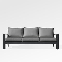 Magnolia Black Aluminum Sofa with Sunbrella® Cushions