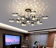 Light Luxury Chandelier Nordic Star Lamp Combination