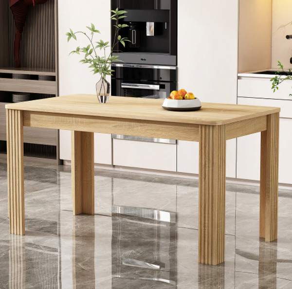 Wood Rectangular Dining Room Table