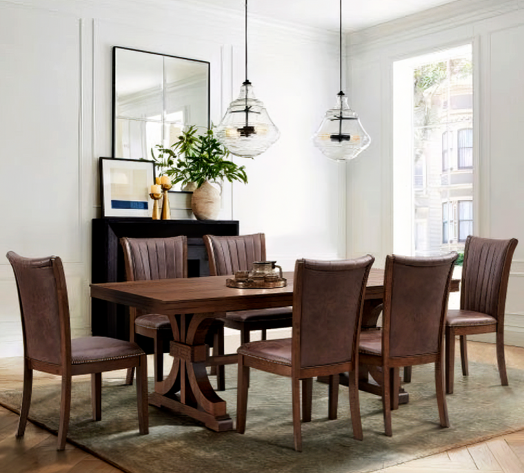 Mid Century Modern Wooden Table For Dining Room