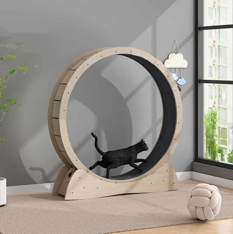 Cat Wheel Treadmill Roller Large for Stimulation and Weight Loss Exercise