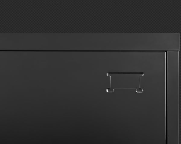 6-Door Employee Storage Locker, Metal Lockers For Office, Gym, School, And Homewith Card Slot Black