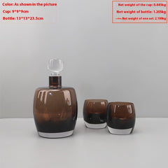 Modern Light Luxury Glass Wine Decanter Cold Water Bottle Decoration Living Room Coffee Table