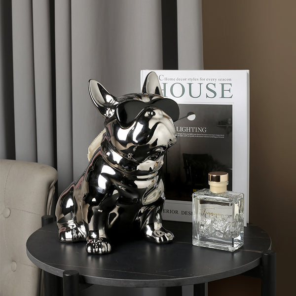 Pet Lovers Porcelain Frenchie Dog Home Decor Ornaments
