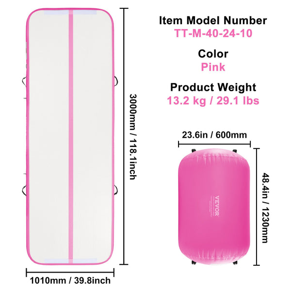 VEVOR Inflatable Gymnastics Air Mat Set
