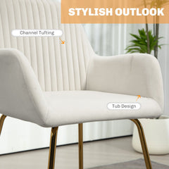 Modern Accent Chair With Metal Base