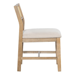 6-piece Retro Farmhouse Style Dining Set, Rectangular Table And 4 Upholstered Chairs and Bench