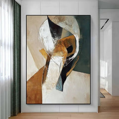 Abstract Textured Hand Painted Wall Art Minimalist Canvas For Home Decor No Frame
