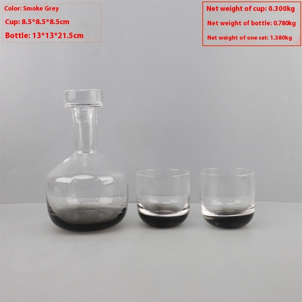 Modern Light Luxury Glass Wine Decanter Cold Water Bottle Decoration Living Room Coffee Table