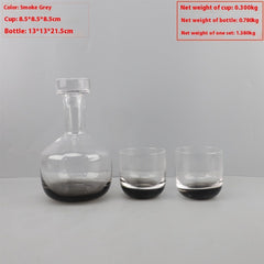 Modern Light Luxury Glass Wine Decanter Cold Water Bottle Decoration Living Room Coffee Table