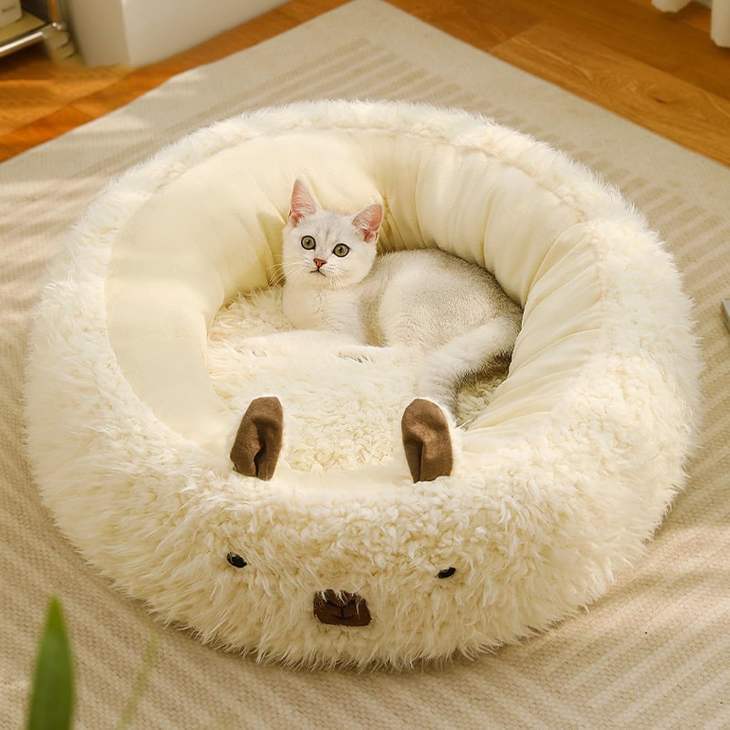 Alpaca Design Pet Bed For Small Medium Large Dogs Cats Calming
