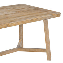 6-piece Retro Farmhouse Style Dining Set, Rectangular Table And 4 Upholstered Chairs and Bench