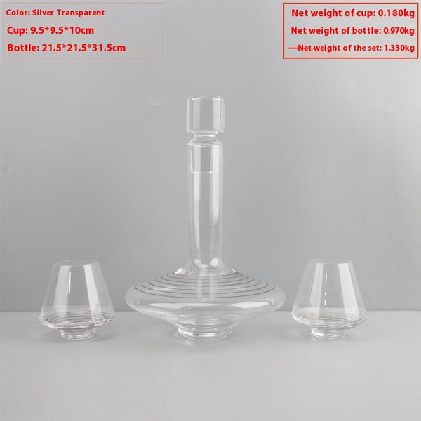 Modern Light Luxury Glass Wine Decanter Cold Water Bottle Decoration Living Room Coffee Table