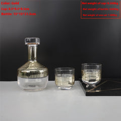 Modern Light Luxury Glass Wine Decanter Cold Water Bottle Decoration Living Room Coffee Table