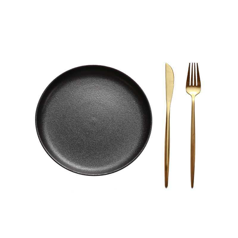 Steak Plate Round Flat Plate Western Food Plate