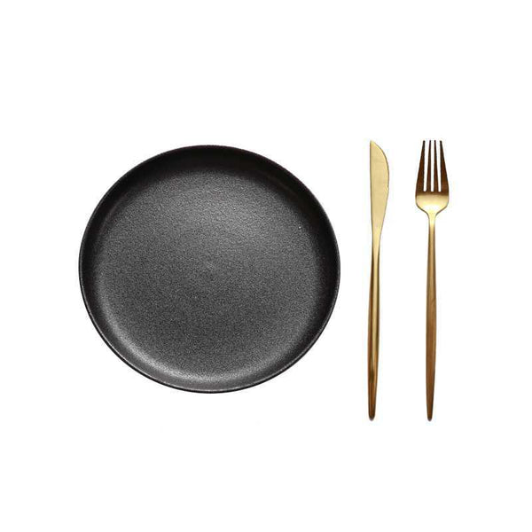 Steak Plate Round Flat Plate Western Food Plate