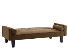 Fabric Sofa, Mid Century Love Seat Sofa Furniture, With Pillows, Living Room Button Tufted Sofa, Pull Point Design