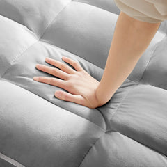 Convertible Sleeper Chair Sofa Bed Adjustable Pull Out Sleeper Chair Bed Multi-Pockets Folding Sofa