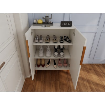 Modern White Sideboard Cabinet With Gold Handles For Kitchen, Dining Room Furniture Organizer