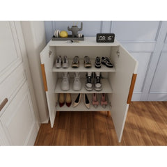 Modern White Sideboard Cabinet With Gold Handles For Kitchen, Dining Room Furniture Organizer