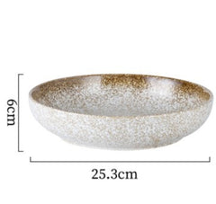 Japanese Ceramic Deep Plate Bowl