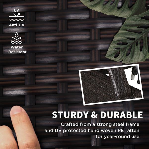 2 Reclining Chaise Lounge Chairs, Rolling Outdoor Chairs With Cushion